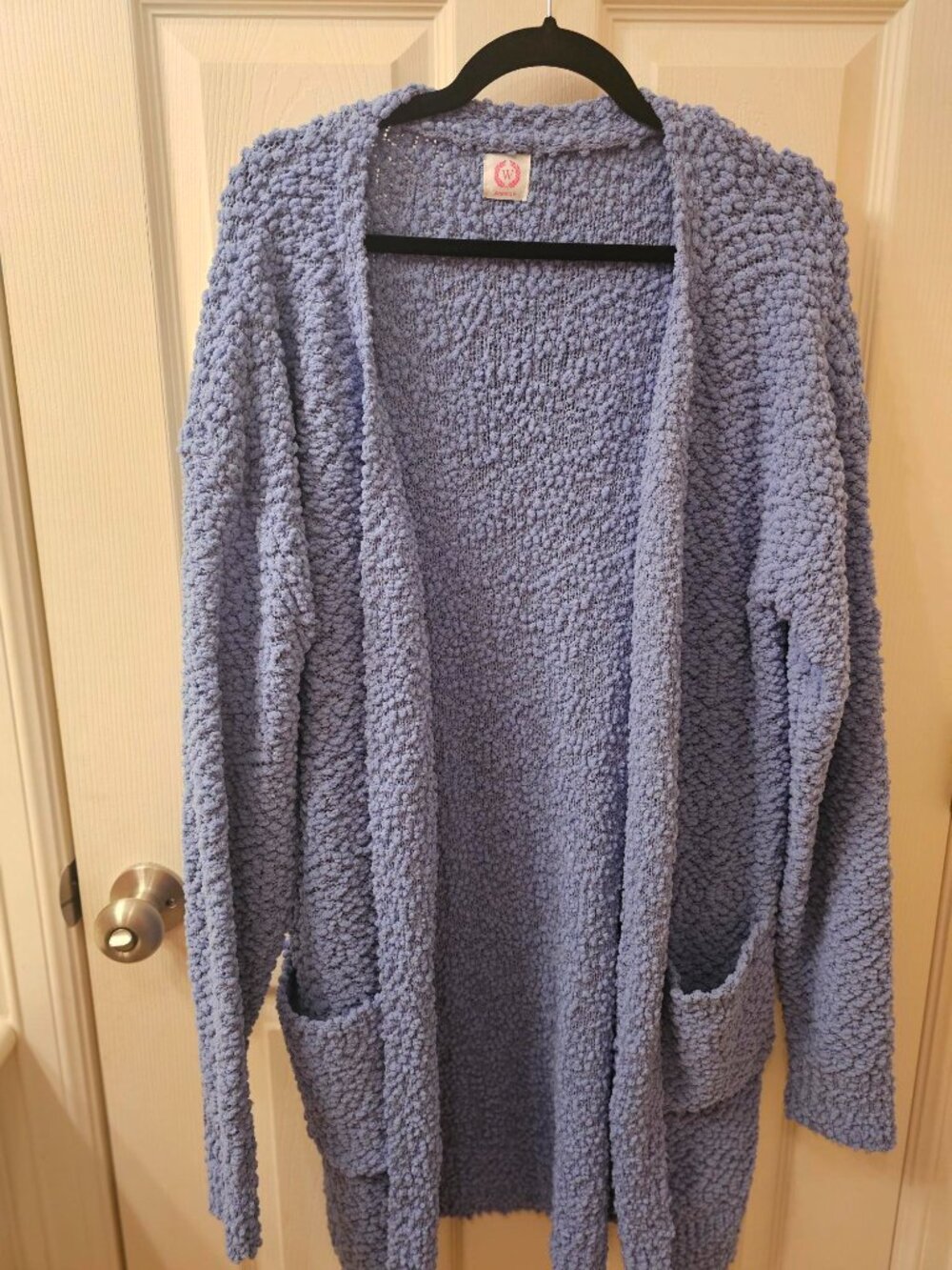 NWOT Wanna B Medium Slate Blue Cardigan w / Pockets